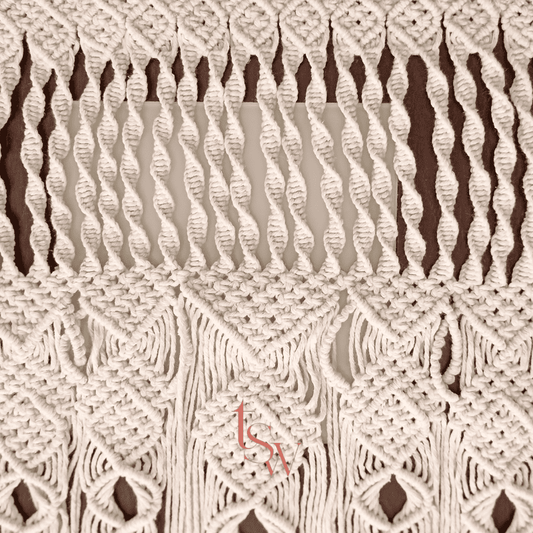 Macramé Table Runner – Bohemian Elegance